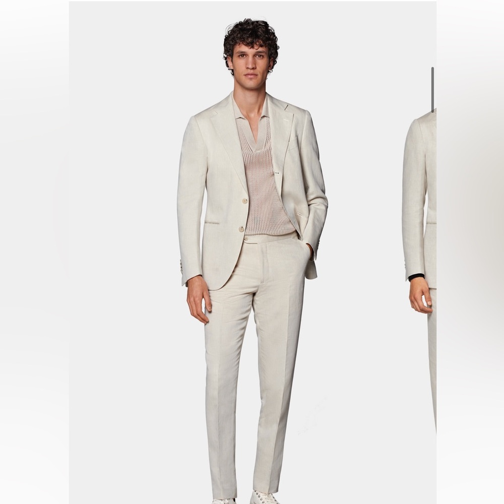 Like new Sand Tailored Fit Havana Suit